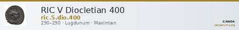 RIC V Diocletian 400 — CANOA