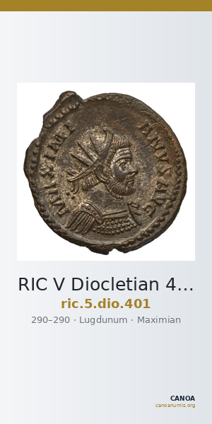 RIC V Diocletian 401 — CANOA