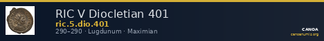 RIC V Diocletian 401 — CANOA