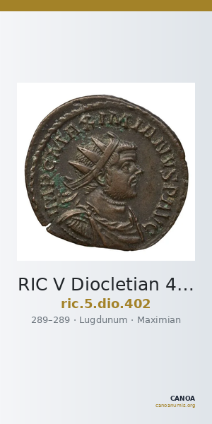RIC V Diocletian 402 — CANOA