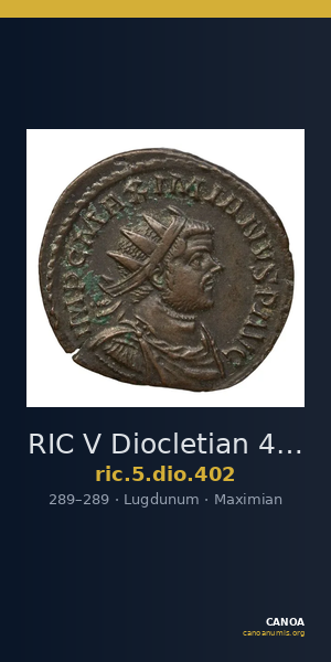 RIC V Diocletian 402 — CANOA