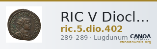 RIC V Diocletian 402 — CANOA