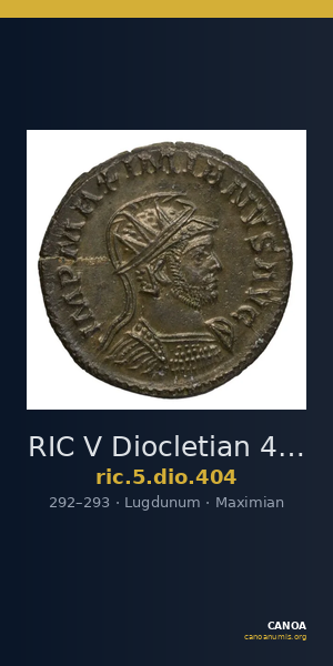 RIC V Diocletian 404 — CANOA