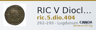 RIC V Diocletian 404 — CANOA