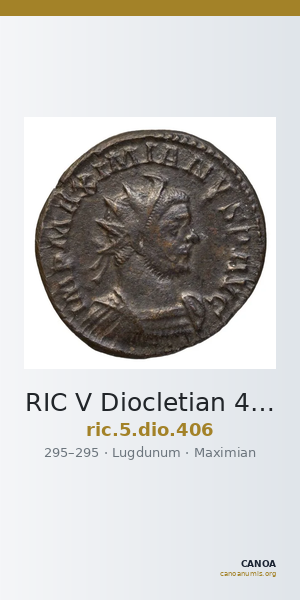 RIC V Diocletian 406 — CANOA