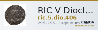 RIC V Diocletian 406 — CANOA