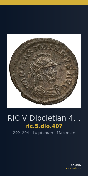 RIC V Diocletian 407 — CANOA