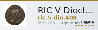 RIC V Diocletian 408 — CANOA