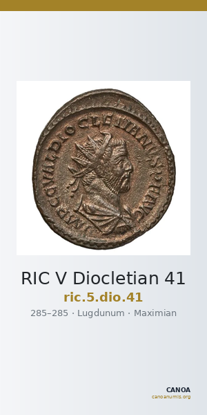 RIC V Diocletian 41 — CANOA