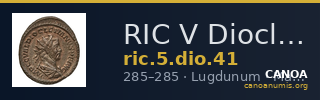 RIC V Diocletian 41 — CANOA