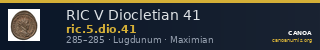 RIC V Diocletian 41 — CANOA