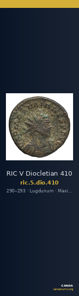 RIC V Diocletian 410 — CANOA