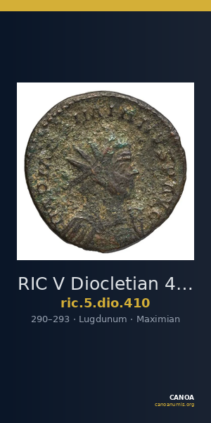 RIC V Diocletian 410 — CANOA