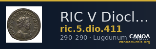 RIC V Diocletian 411 — CANOA