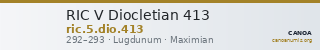 RIC V Diocletian 413 — CANOA