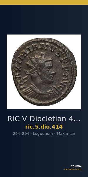 RIC V Diocletian 414 — CANOA