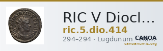 RIC V Diocletian 414 — CANOA