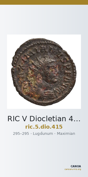 RIC V Diocletian 415 — CANOA