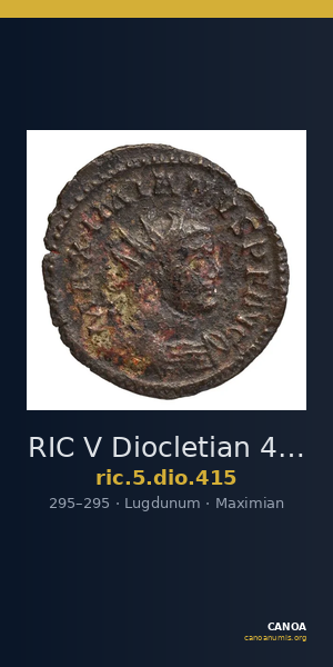 RIC V Diocletian 415 — CANOA