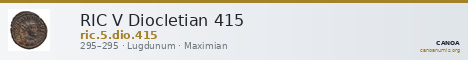 RIC V Diocletian 415 — CANOA