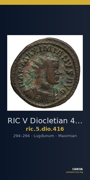 RIC V Diocletian 416 — CANOA