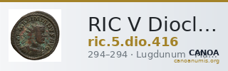 RIC V Diocletian 416 — CANOA
