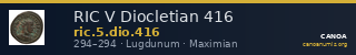 RIC V Diocletian 416 — CANOA