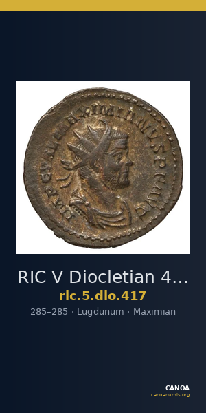 RIC V Diocletian 417 — CANOA