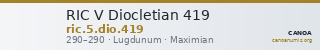 RIC V Diocletian 419 — CANOA