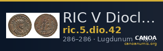 RIC V Diocletian 42 — CANOA