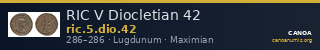 RIC V Diocletian 42 — CANOA