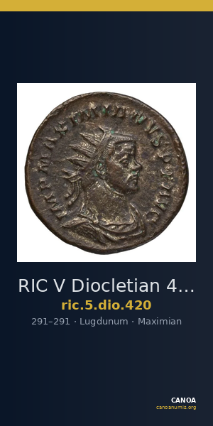 RIC V Diocletian 420 — CANOA