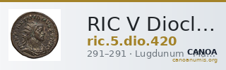 RIC V Diocletian 420 — CANOA