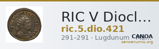 RIC V Diocletian 421 — CANOA