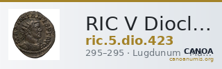 RIC V Diocletian 423 — CANOA