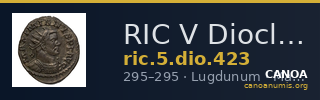 RIC V Diocletian 423 — CANOA