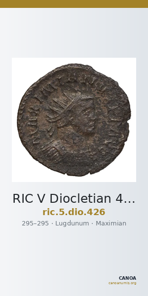 RIC V Diocletian 426 — CANOA