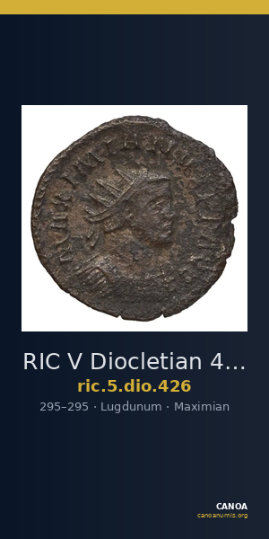 RIC V Diocletian 426 — CANOA