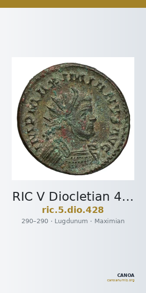 RIC V Diocletian 428 — CANOA
