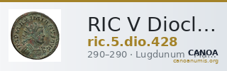RIC V Diocletian 428 — CANOA