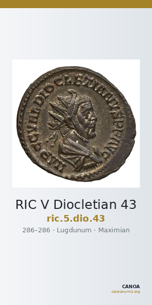 RIC V Diocletian 43 — CANOA