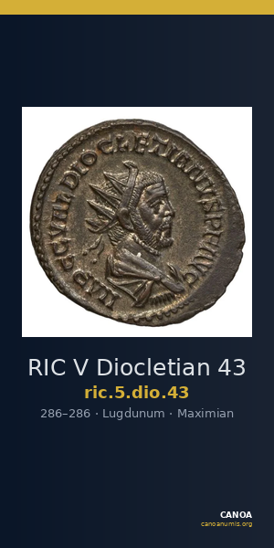 RIC V Diocletian 43 — CANOA