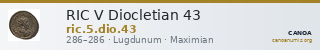 RIC V Diocletian 43 — CANOA