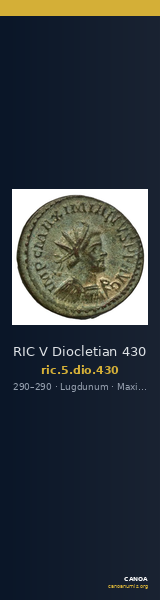 RIC V Diocletian 430 — CANOA