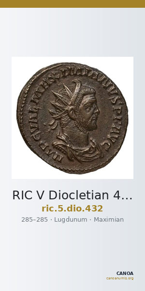 RIC V Diocletian 432 — CANOA