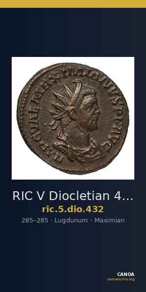 RIC V Diocletian 432 — CANOA