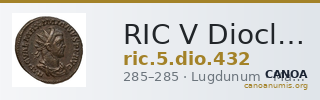 RIC V Diocletian 432 — CANOA