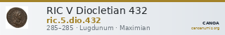 RIC V Diocletian 432 — CANOA