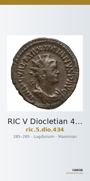 RIC V Diocletian 434 — CANOA