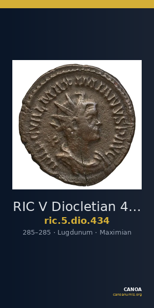 RIC V Diocletian 434 — CANOA